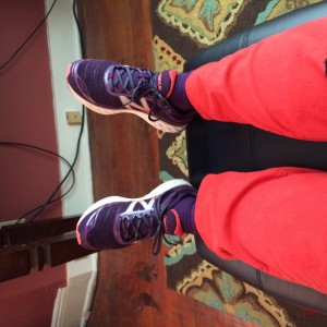 It always tickles me when I find sneakers that match wild colored pants.